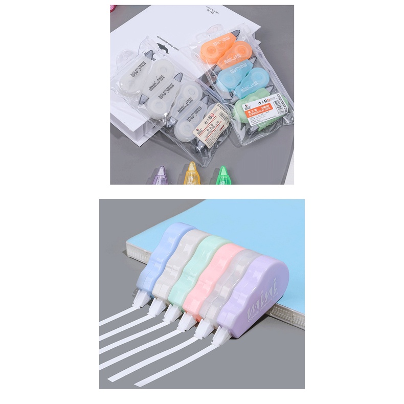 Bộ 6 Bút Xóa Kéo Mini Kiểu Hàn Quốc Dễ Thương Cho Bé Gái