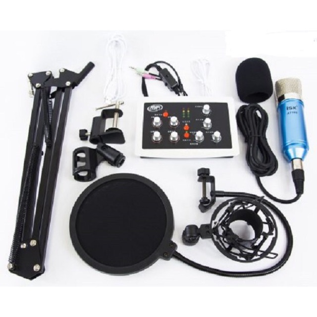 [Freeship toàn quốc từ 50k] bộ thu âm đầy đủ hf500 pck200(7 món) tặng tai nghe akg