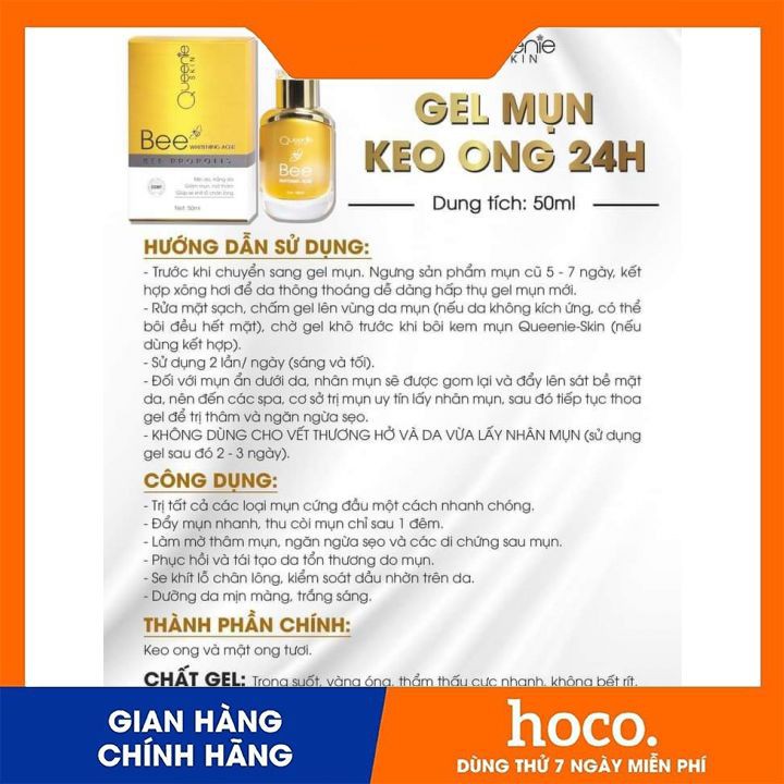 Gel Mụn Queenie Skin CHẤM ĐẾN ĐÂU #MỤN_ĐẦU_ĐEN BAY ĐẾN ĐÓ | BigBuy360 - bigbuy360.vn