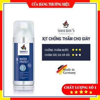 Xịt nano giày chống thấm nước Shoeboy's nhập khẩu Đức bảo vệ giày sneaker thể thao vải an toàn chống bụi bẩn