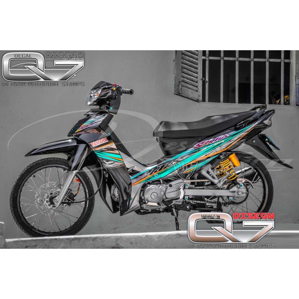 Tem Rời Sirius 110 Xanh Đen