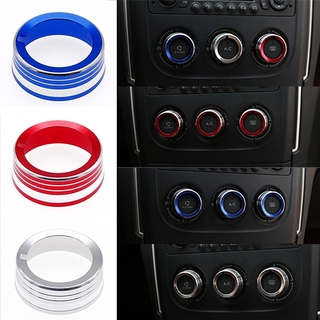 1 Chiếc Ô Tô Điều Hòa Điều Chỉnh Núm Công Tắc Vòng Viền Hợp Kim Nhôm Trang Trí Dành Cho Xe Đạp Peugeot 308 408 3008 2012-2015