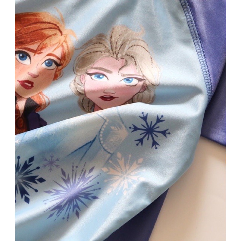 Set đồ bơi bé gái Disney 3 món in hình Elsa xuất xịn