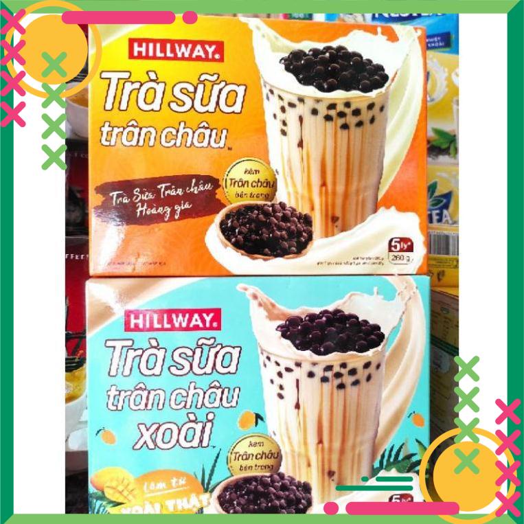 (Mẫu mới) Hộp 5 Gói Trà Sữa Hillway Sẵn Trân Châu 260g | BigBuy360 - bigbuy360.vn
