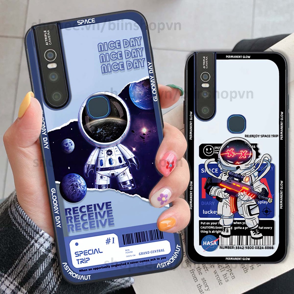 Ốp Vivo V15 / V15 Pro phi hành gia vũ trụ space.x siêu đẹp, thời trang