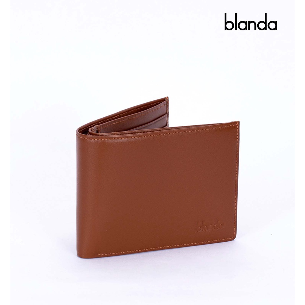 Ví da nam ngang, chất liệu da bò Nappa, thương hiệu Blanda 8VNBM02
