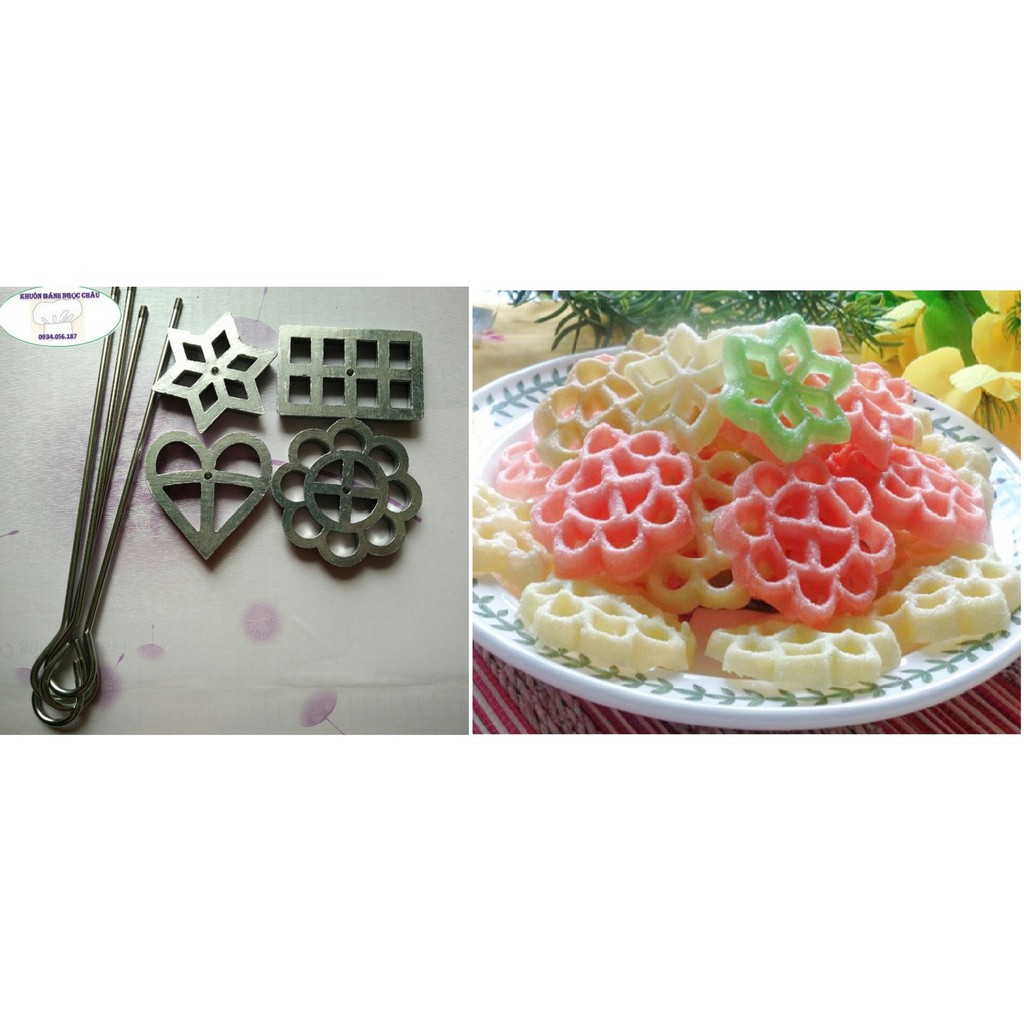 Combo 4 khuôn làm bánh nhúng