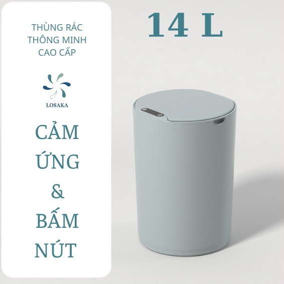 Thùng rác thông minh Promax X 14L- Thùng rác thông minh cảm ứng tự động đóng mở và nút nhân