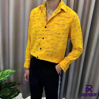 [XẢ KHO] Áo sơ mi nam tay dài đẹp họa tiết sign cao cấp RSM032 (nữ mặc được)