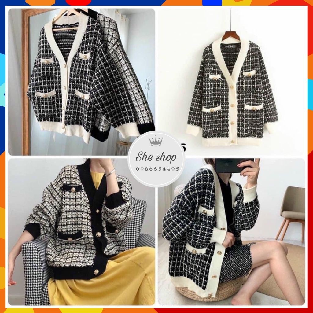 Áo len cardigan Áo khoác len dáng dài, Chất len dày dặn, Kiểu dáng năng động, trẻ trung | BigBuy360 - bigbuy360.vn