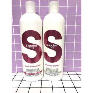 Bộ dầu gội xả 𝐓𝐢𝐠𝐢 𝐒 𝐅𝐚𝐜𝐭𝐨𝐫 𝐦𝐚̀𝐮 𝐭𝐫𝐚̆́𝐧𝐠 750ml, bộ dầu gội xả cấp ẩm phục hồi cho tóc