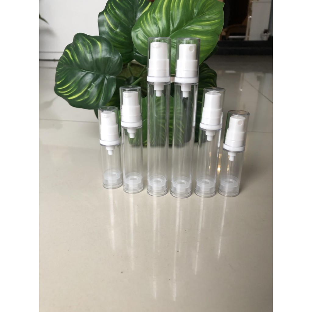 Chai 5ml chân không trắng chiết mỹ phẩm serum tinh dầu