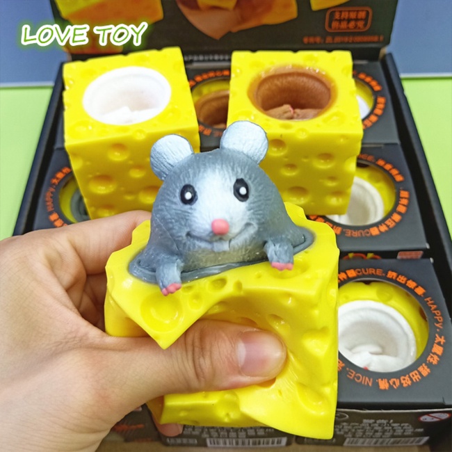 Đồ chơi mềm cầm tay đa năng hình chú chuột dễ thương giúp giảm căng thẳng