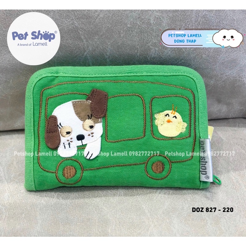 Bóp ví gấp đựng giấy tờ nhiều ngăn PETSHOP - DOZ 827