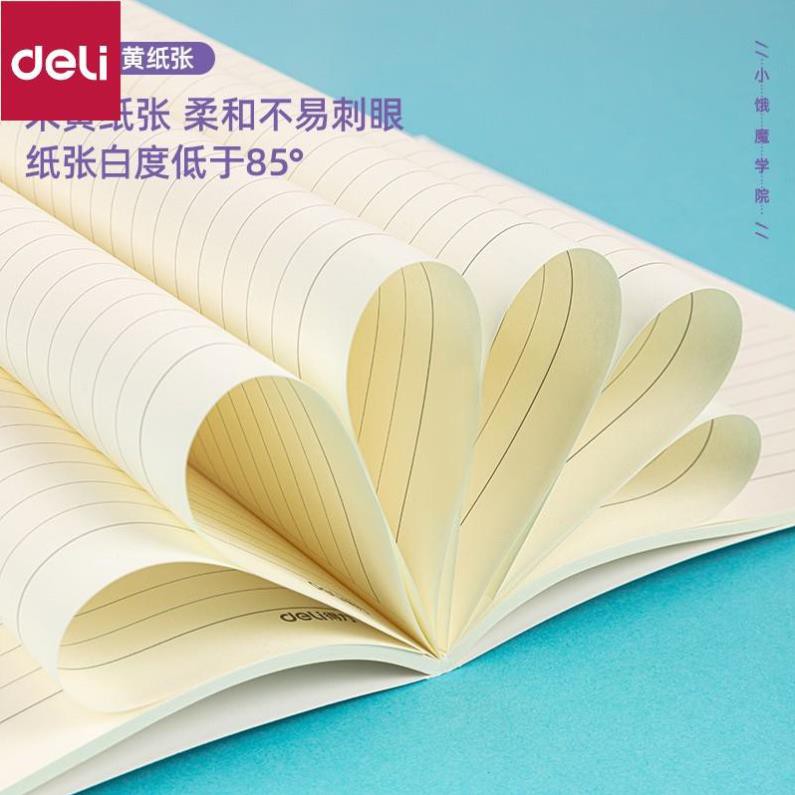 Sổ ghi chép khâu gáy nhiều hình Monster 60 trang 70g Deli - 1 quyển - Size A5 nhiều màu sắc FA560-N03 [Deli]
