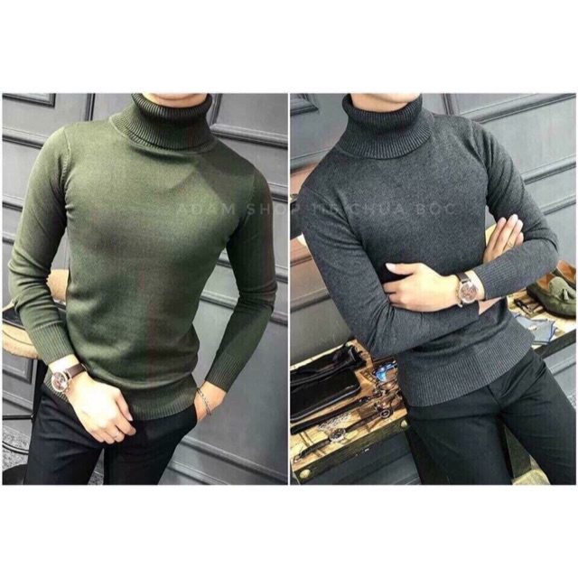 Áo len cổ lọ nam (ảnh shop chụp )