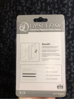 Nam Châm Vệ Sinh Bể Cá Vipsun Fish 01 (4x7cm) - Hàng Công ty