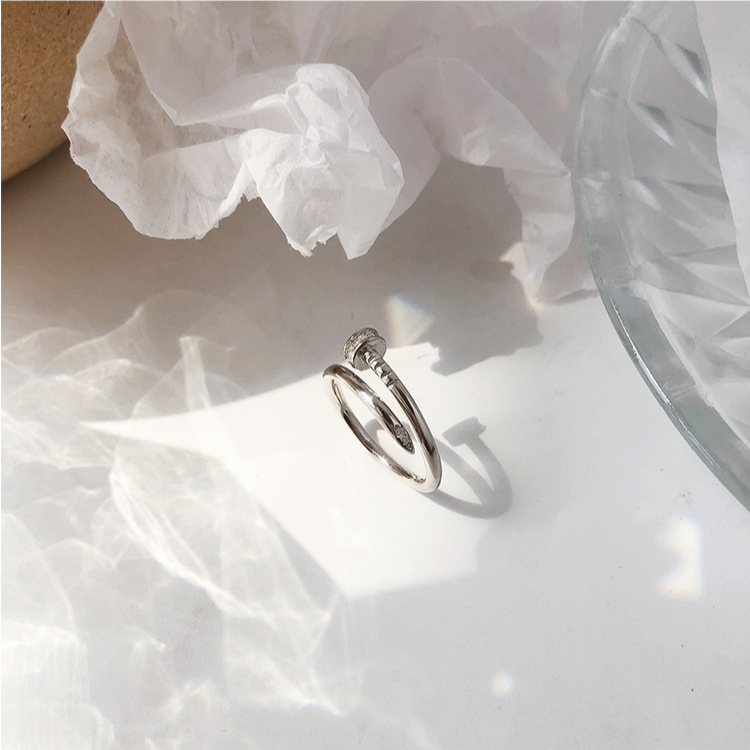 Nhẫn bạc 925 phong cách Hàn Quốc
