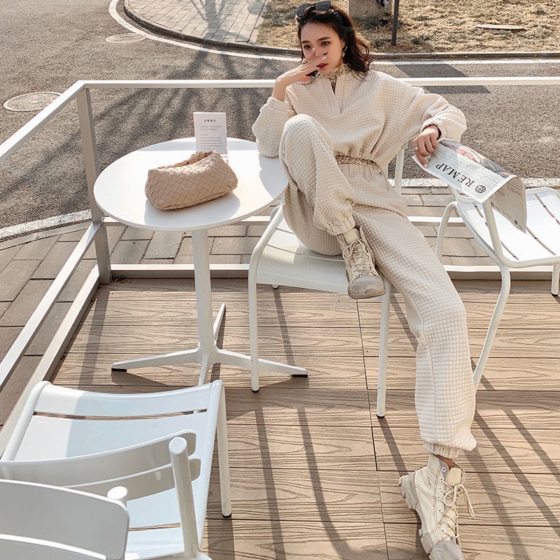 Bộ quần áo thể thao phong cách Âu Mỹ thời trang xuân thu cho nữ