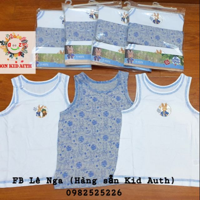 Set 3 áo ba lỗ săn sale T.u UK size 2-3y (10-12kg)