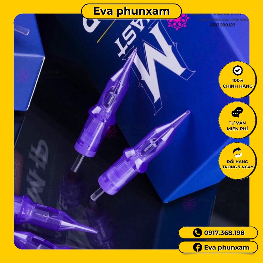 Hộp Kim 1 Máy Pen MAST PRO Tím Chính Hãng Phun Xăm