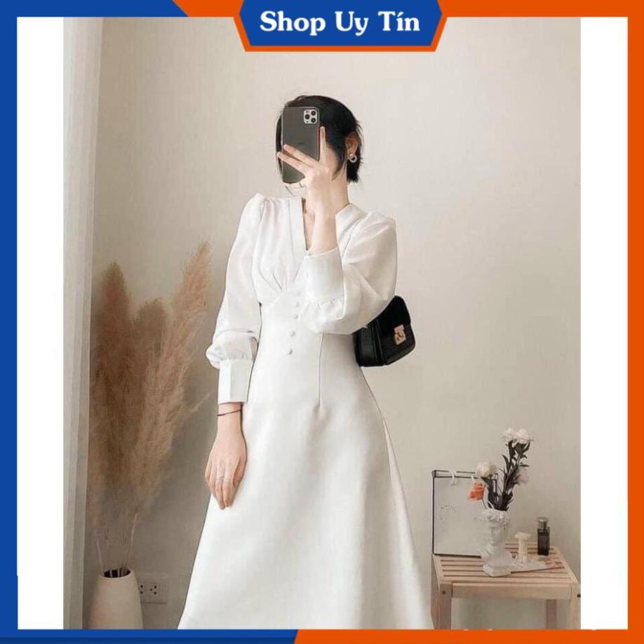 Đầm Cô Dâu Trắng  Váy Đi Dự Tiệc Cưới Tay Dài Đẹp Dáng Suông Maxi Cao Cấp Thiết Kế Sang Trọng Hàn Quốc VD034 | BigBuy360 - bigbuy360.vn