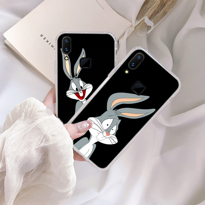 OPPO A8 A31 2020 A53 A32 Reno 2 2F 2Z 3 4 Pro 4G  Realme C15 C3 TPU transparent Soft Case 20VTY FONDOS BUGS BUNNY