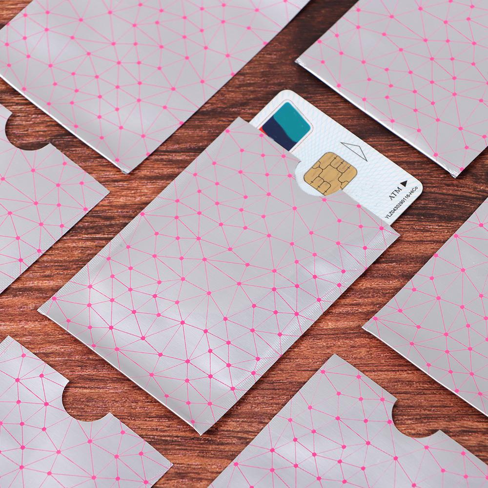 LEISURE Bộ 10 Vỏ Nhôm Đựng Thẻ Chống Trộm