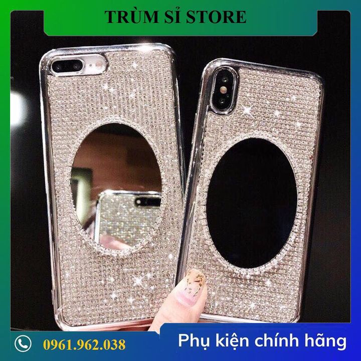 Ốp Đính Đá Gương Soi Sang Chảnh Cao Cấp Iphone 6 6Plus 7Plus 8 8Plus X Xs Xsmax - Trùm Sỉ Phụ Kiệnstore