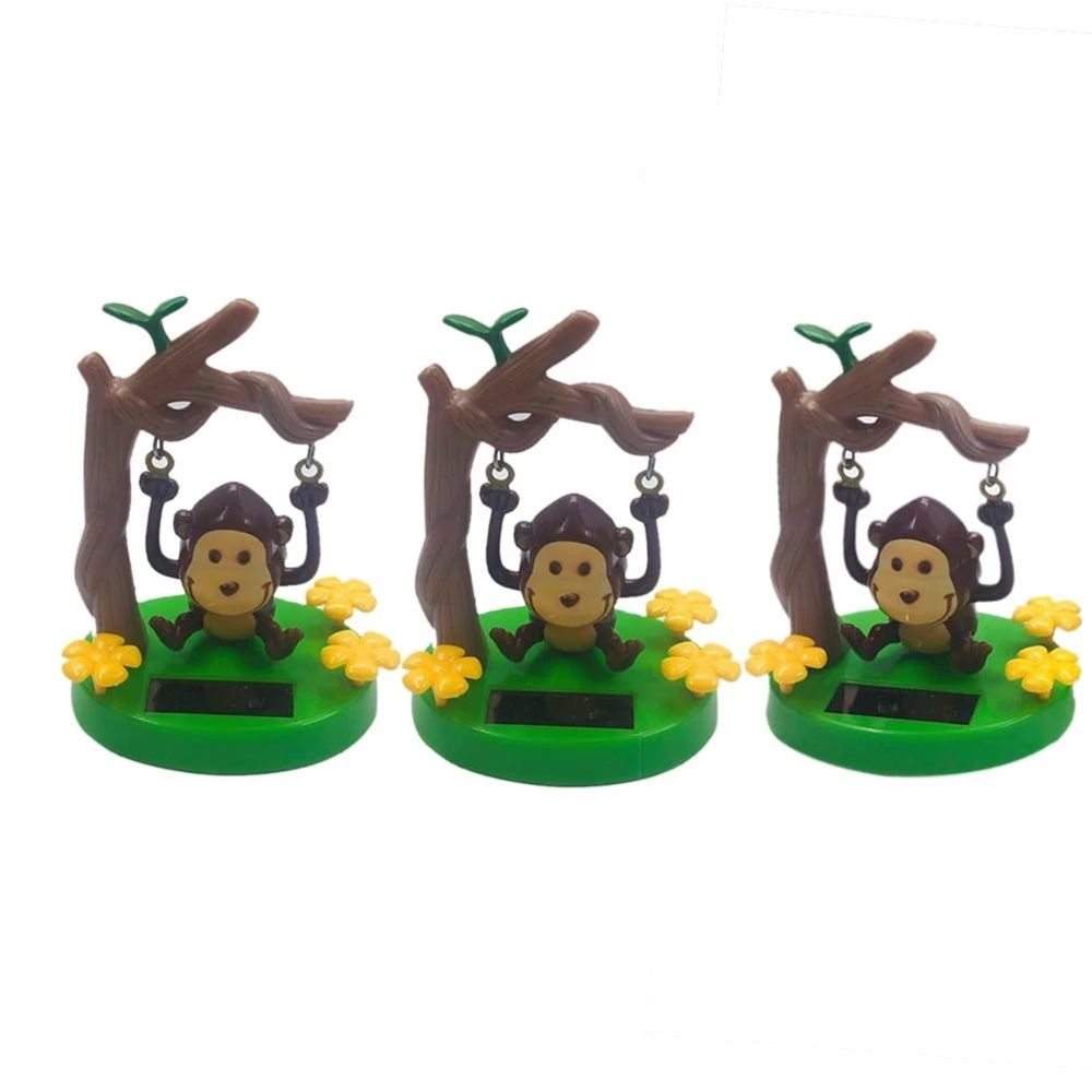 Đồ chơi chú khỉ nhảy múa sử dụng năng lượng mặt trời dễ thương trang trí xe hơi chất lượng cao