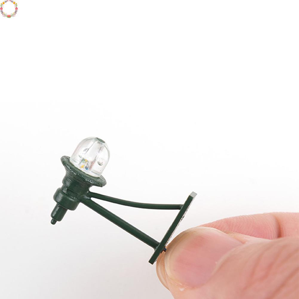 10 Đèn tường mô hình bàn cát A Phần ánh sáng trắng xanh 1:87 Đèn tường ánh sáng trắng 3V / 12V chất lượng cao