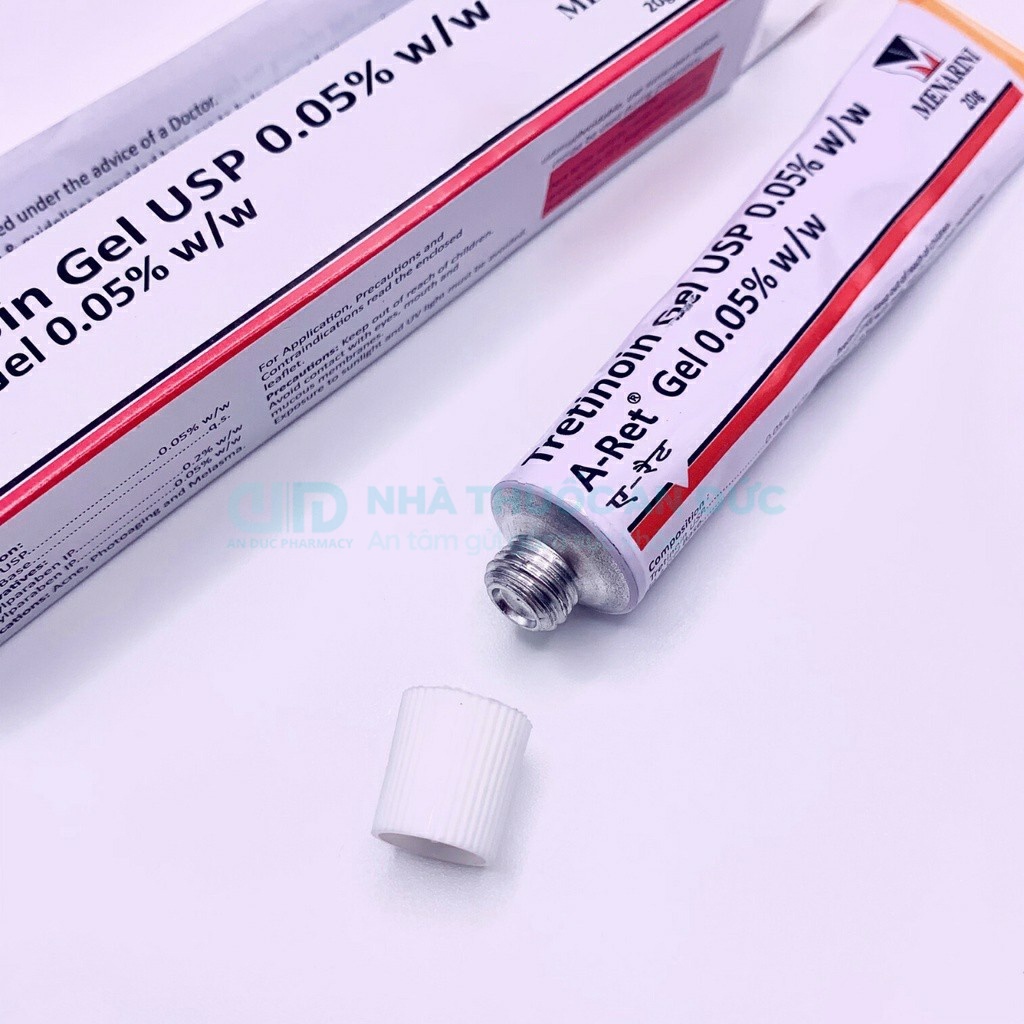Tretinoin Gel USP Aret Menarini Gel Giảm Mụn Trứng Cá Gel Giảm Mụn - Nhà thuốc An Đức