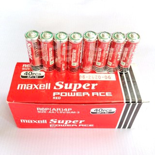 Hộp 40 Viên Pin AA Maxell Tiểu Super Power Chính Hãng