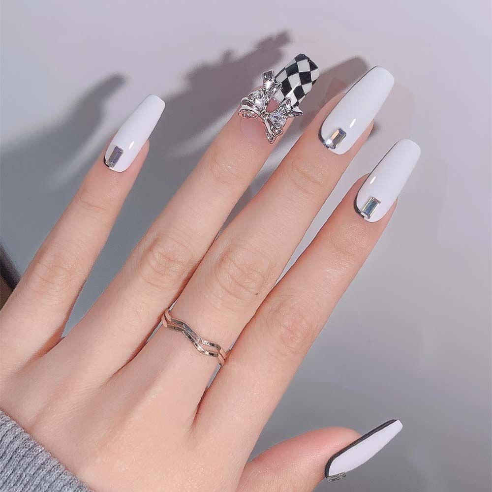 Phụ Kiện Trang Trí Móng Tay Hình Nơ Xinh Xắn|Hộp Phụ Kiện Đá 3D Lấp Lánh Thời Trang Tự Trang Trí Móng Tay|Phụ Kiện Trang Trí Móng Tay Xinh Xắn