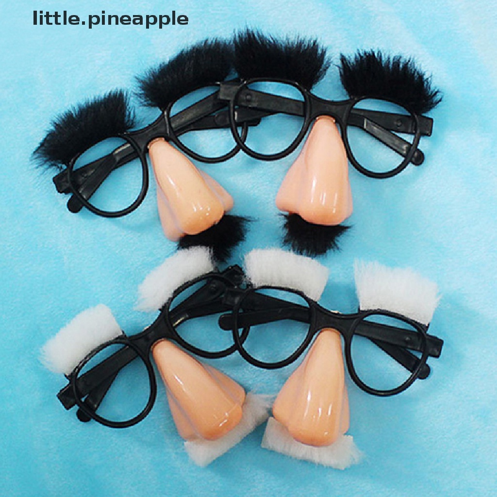 [little.pineapple] Halloween Disguise Glasses And Mustache Funny Adult Big Nose Festival Supplies Boutique