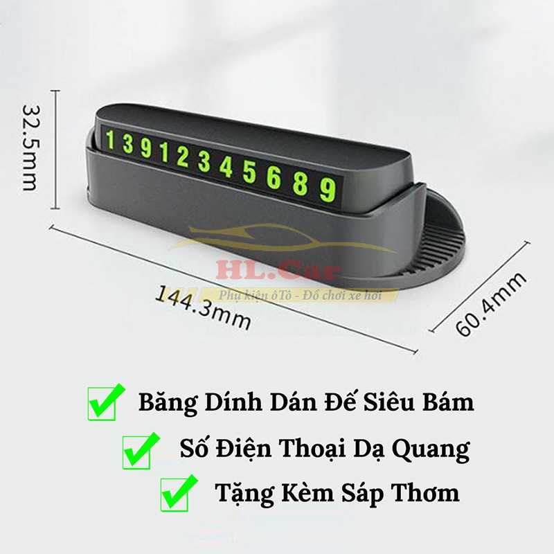 Bảng Số Điện Thoại Ô Tô - Kiêm Giá Đỡ - Bảng Để Lại Số Điện Thoại Đỗ Xe Trên Ô Tô - Xe Hơi