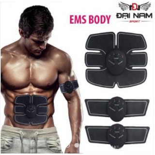 Bộ 3 miếng dán massage xung điện ems body tập cơ bụng 6 múi