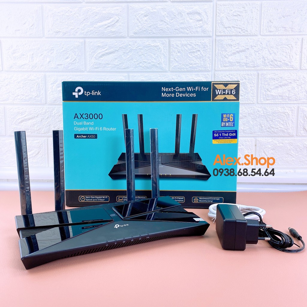 [Chính Hãng] TP-Link Archer X50 Thiết Bị Phát Wifi6 Gigabit Băng Tần Kép AX3000