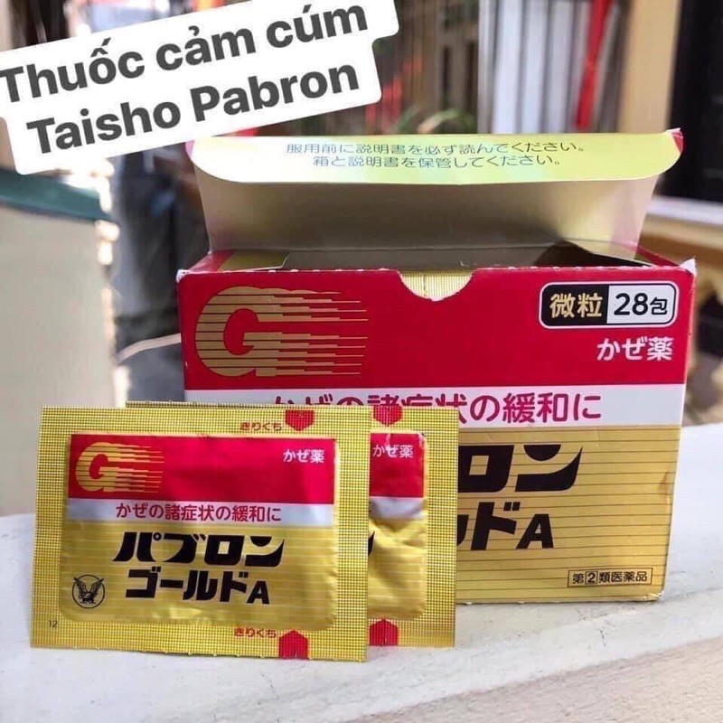 Hỗ trợ cảm cúm Taisho Pabron Nhật Bản hộp 44 gói
