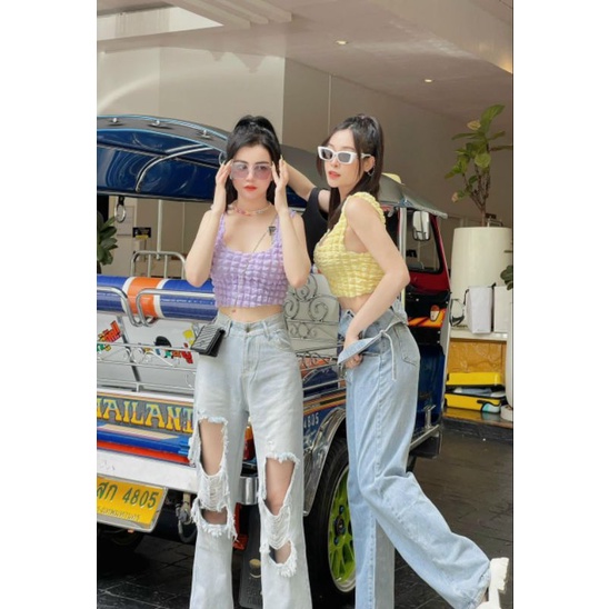 ÁO CROPTOP ÁO DÂY BẢN TO XỐP ĐẸP XINH LUNG LINH #LSA03030