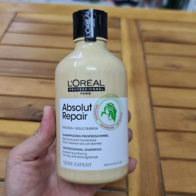 Dầu Gội xả L'oreal absolut repair chăm sóc tóc hư tổn 300ml - 500ml - 200ml