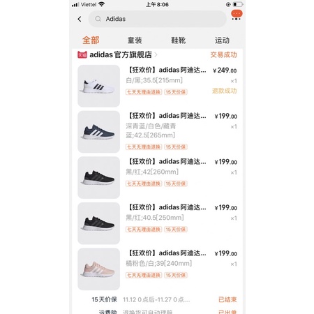 Giày thể thao nữ adidas săn sale 11/11 trả khách đặt trước