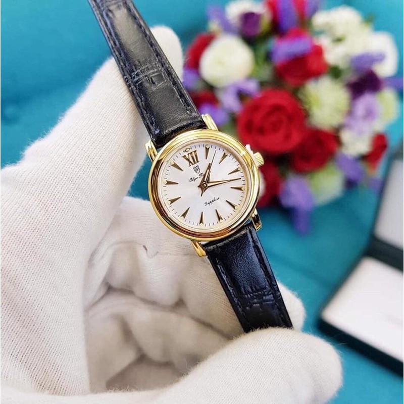 Đồng hồ nữ mặt kính sapphire Olym Pianus OP130-07 OP130-07LK-GL trắng