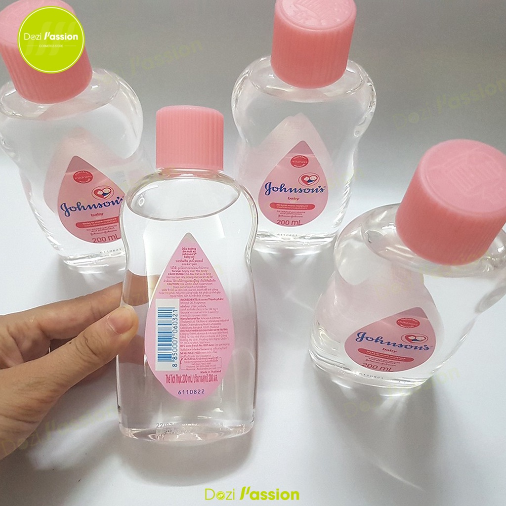 Dầu Mát Xa Johnson's Baby Dưỡng Ẩm, Làm Mềm Da - Johnson's Baby Oil Pink 200ml
