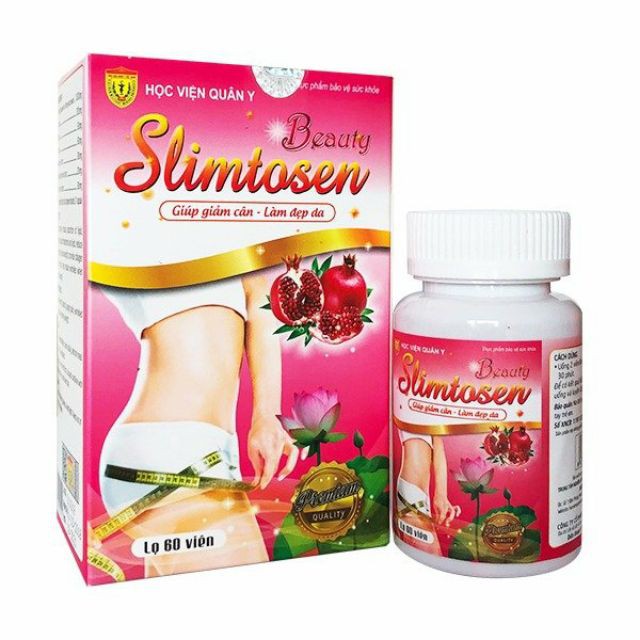 Viên Uống Giảm Cân [Chính Hãng] Slimtosen Beauty Học Viện Quân Y (60 viên) - Hỗ Trợ Giảm Cân Đẹp Da | BigBuy360 - bigbuy360.vn