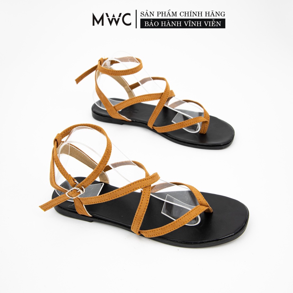 [Mã SKAMFSW175 giảm 10K đơn 50K] Giày Sandal Nữ MWC Đế Bệt Quai Mảnh Phong Cách Chiến Binh NUSD- 2887