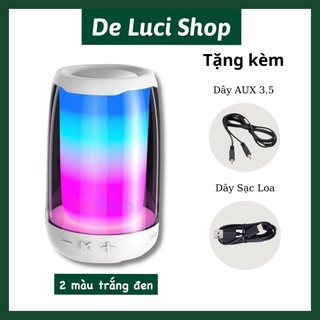 Loa bluetooth pluse 4 mini hỗ trợ thẻ nhớ, usb, aux có led 12 màu theo điệu nhạc