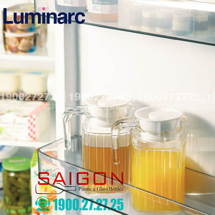 Bình Nước Thủy Tinh Luminarc Quadro 500ml | Luminarc G2667 , Thủy Tinh Cao Cấp