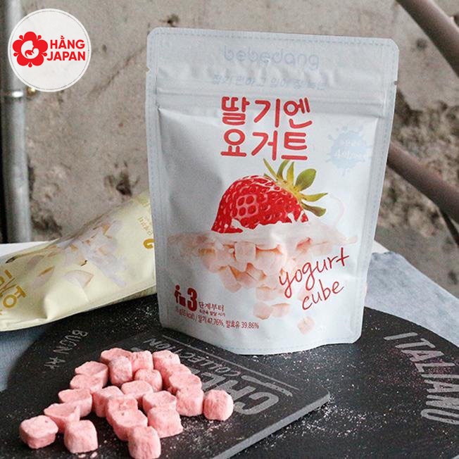 Bánh sữa chua khô sấy lạnh cho bé Bebedang Hàn Quốc - sấy lạnh giữ nguyên dinh dưỡng