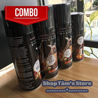 Combo sơn màu bạc xám Samurai gồm (lót UCH210 - nền 124 - màu bạc Y3 - bóng K1K)